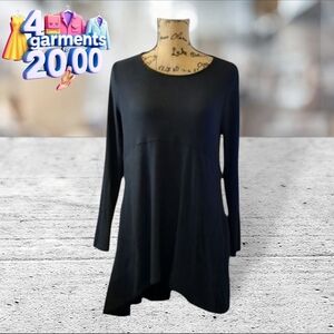 Chicos black tunic size 0 petite